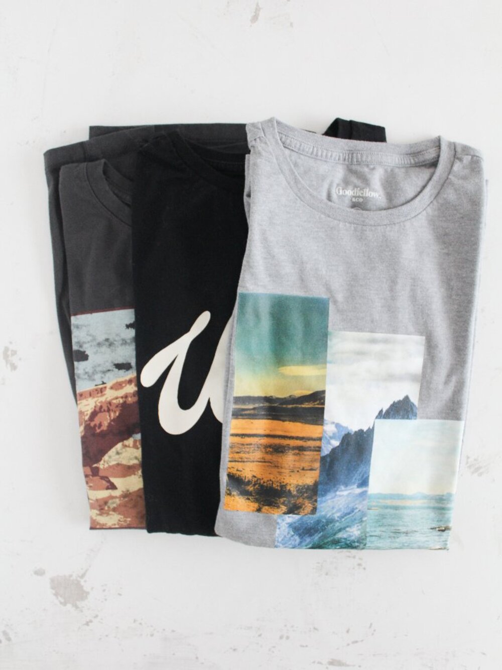 Lot of 3 GoodFellow & Co T Shirts Mens Size Small & Medium